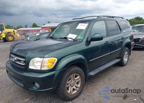 2004 Toyota Sequoia Limited V8 z USA, uszkodzony, nr VIN 5TDBT48A04S225980